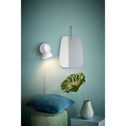 Nordlux - Lampada da parete TEXAS 1xE27/60W/230V bianca