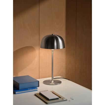 Nordlux - Lampada da tavolo CERA 1xE14/40W/230V cromo opaco