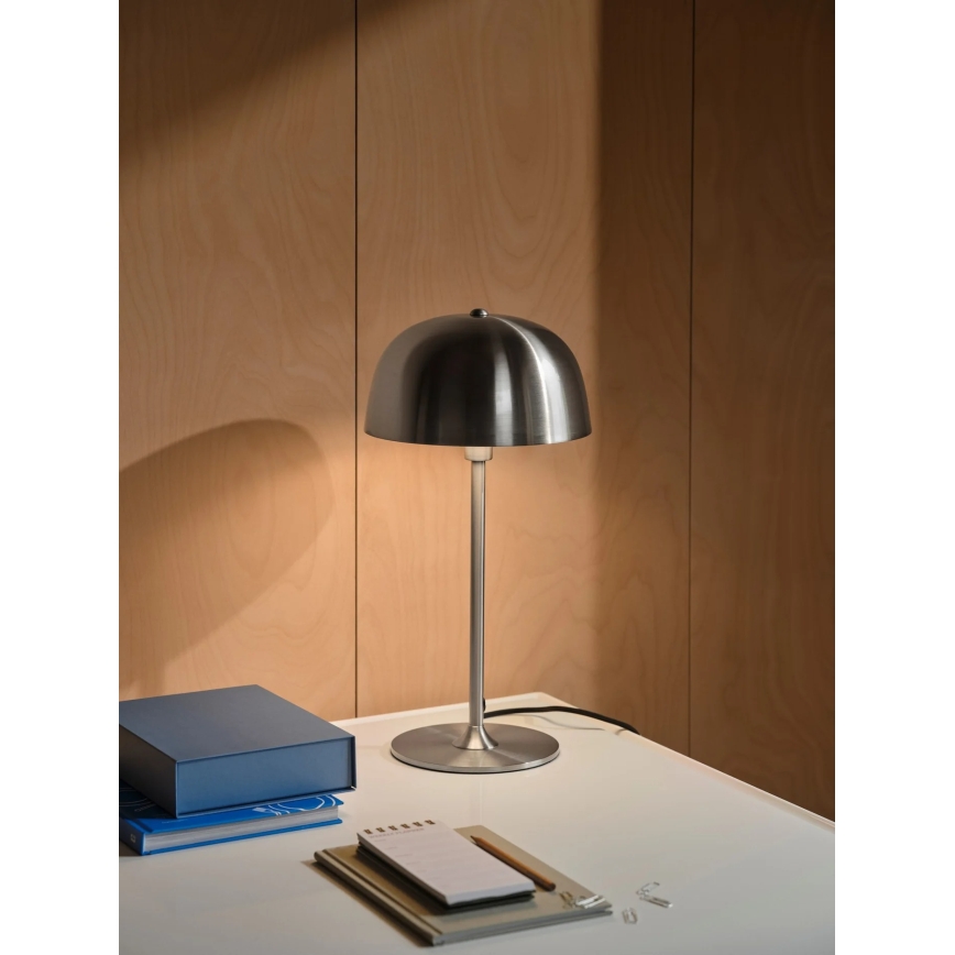 Nordlux - Lampada da tavolo CERA 1xE14/40W/230V cromo opaco