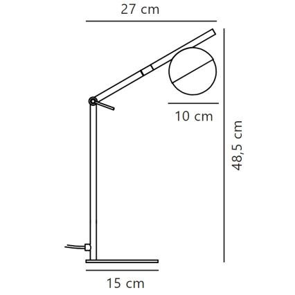 Nordlux - Lampada da tavolo CONTINA 1xG9/5W/230V ottone