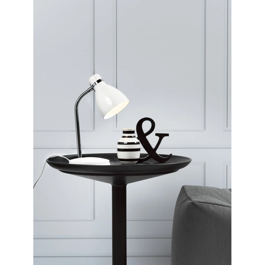 Nordlux - Lampada da tavolo CYCLONE 1xE14/15W/230V bianco