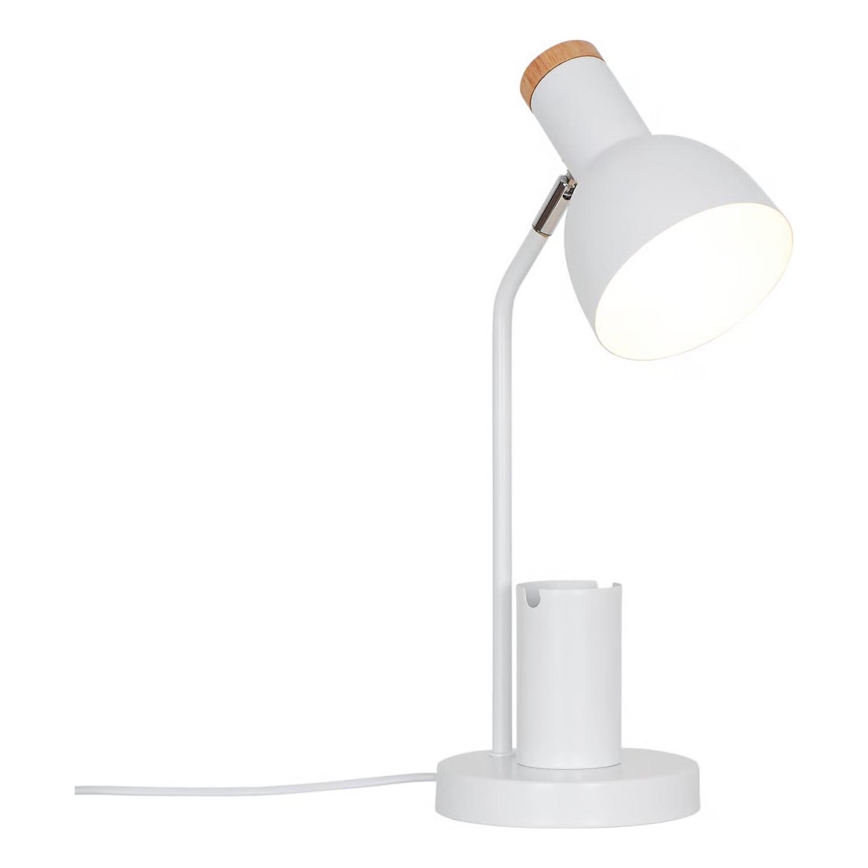 Nordlux - Lampada da tavolo DEVONE 1xE27/15W/230V bianca