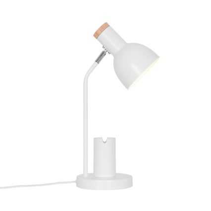 Nordlux - Lampada da tavolo DEVONE 1xE27/15W/230V bianca