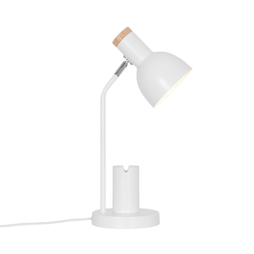 Nordlux - Lampada da tavolo DEVONE 1xE27/15W/230V bianca