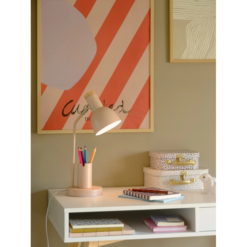 Nordlux - Lampada da tavolo DEVONE 1xE27/15W/230V rosa