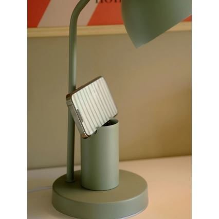 Nordlux - Lampada da tavolo DEVONE 1xE27/15W/230V verde