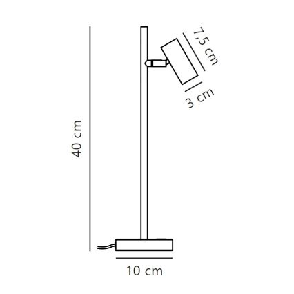 Nordlux - Lampada da tavolo dimmerabile LED OMARI LED/3,2W/230V bianca