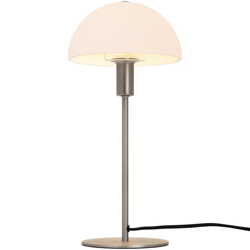 Nordlux - Lampada da tavolo ELLEN 1xE14/40W/230V cromo opaco/bianco