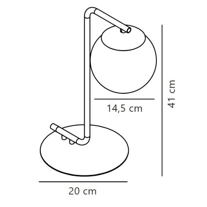 Nordlux - Lampada da tavolo GRANT 1xE14/40W/230V oro