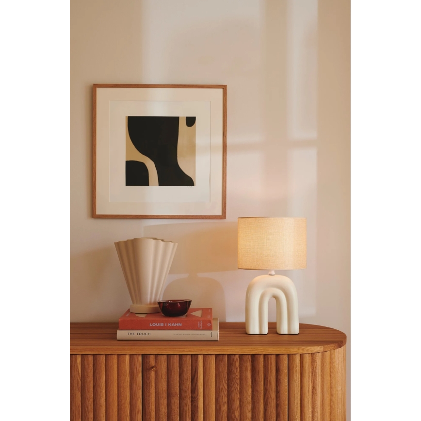 Nordlux - Lampada da tavolo HAZE 1xE27/40W/230V beige