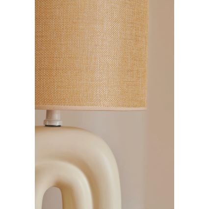 Nordlux - Lampada da tavolo HAZE 1xE27/40W/230V beige