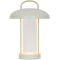 Nordlux - Lampada da tavolo LED ricaricabile dimmerabile a sfioramento MIRANO LED/3W/3,7V beige