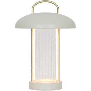 Nordlux - Lampada da tavolo LED ricaricabile dimmerabile a sfioramento MIRANO LED/3W/3,7V beige