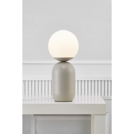 Nordlux - Lampada da tavolo NOTTI 1xE14/25W/230V grigio
