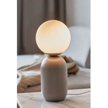 Nordlux - Lampada da tavolo NOTTI 1xE14/25W/230V grigio