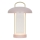 Nordlux - Lampada da tavolo ricaricabile dimmerabile a LED con controllo a sfioramento MIRANO LED/3W/3,7V rosa
