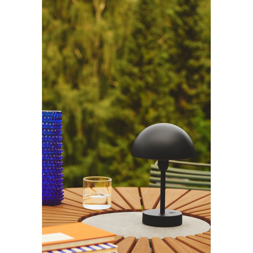 Nordlux - Lampada da tavolo per esterni a LED dimmerabile e ricaricabile ELLEN LED/2,8W/3,7V 2200 mAh IP44 nera