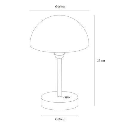 Nordlux - Lampada da tavolo ricaricabile dimmerabile da esterno ELLEN LED/2,8W/3,7V IP44 verde
