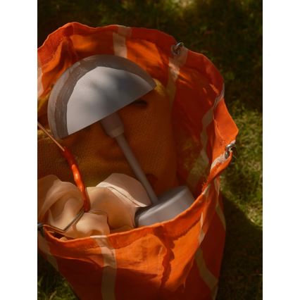 Nordlux - Lampada da tavolo ricaricabile dimmerabile LED per esterni ELLEN LED/2,8W/3,7V 2200 mAh IP44 grigia