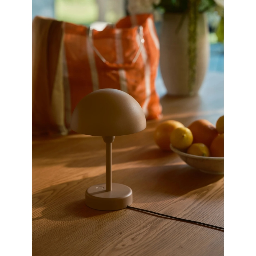 Nordlux - Lampada da tavolo da esterno ricaricabile a LED dimmerabile ELLEN LED/2,8W/3,7V IP44 2200 mAh marrone