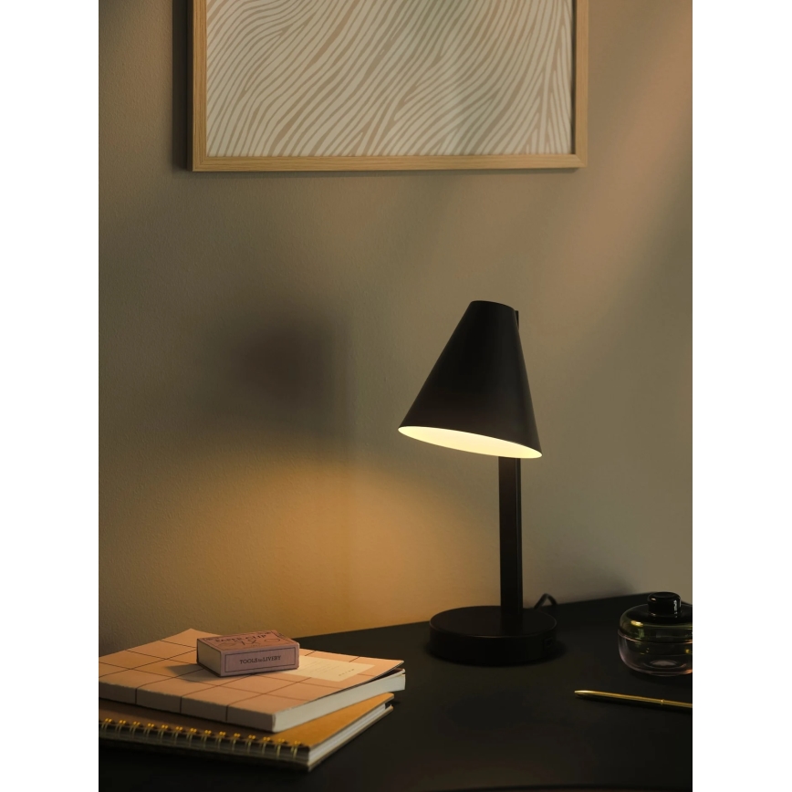 Nordlux - Lampada da tavolo WILMER 1xE14/40W/230V nera