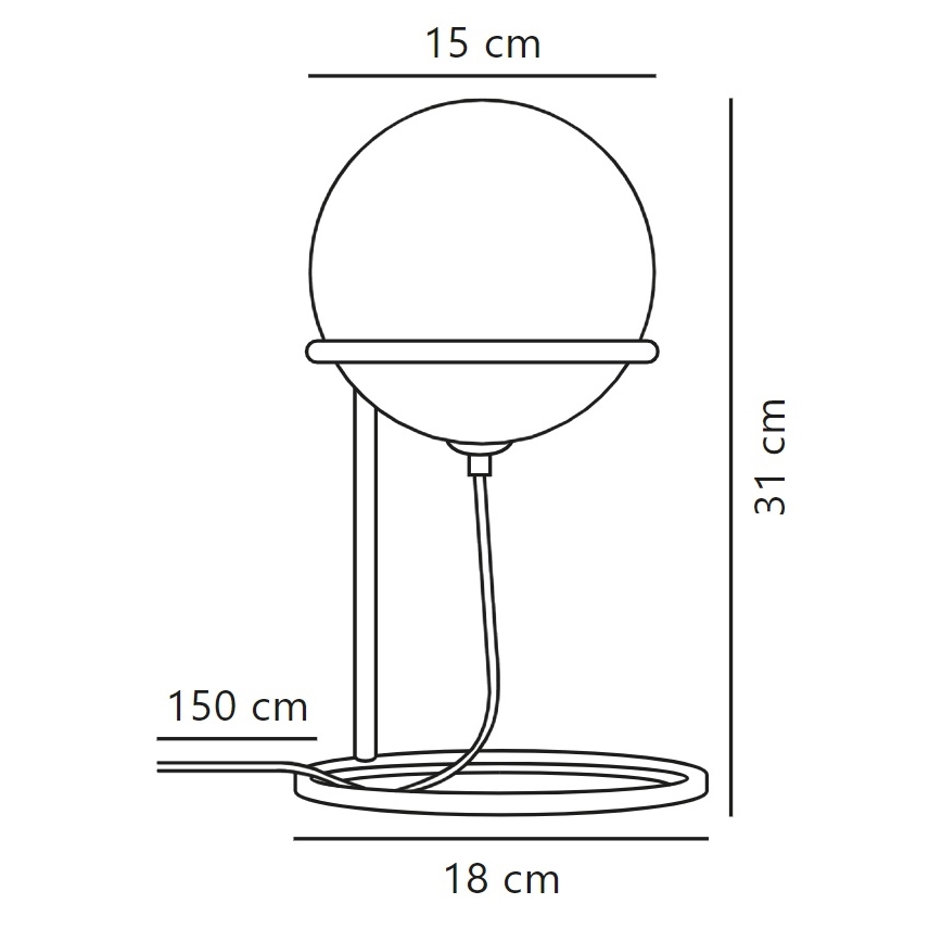 Nordlux - Lampada da tavolo WILSON 1xG9/5W/230V nero