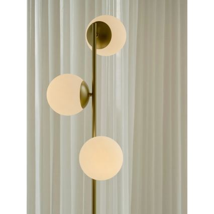 Nordlux - Lampada da terra LILLY 3xE14/10W/230V ottone