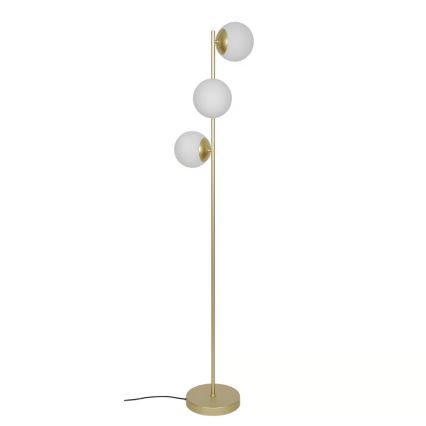 Nordlux - Lampada da terra LILLY 3xE14/10W/230V ottone