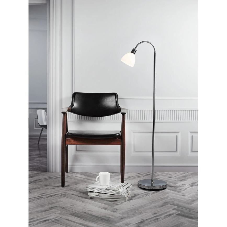 Nordlux - Lampada da terra RAY 1xE14/25W/230V cromo lucido