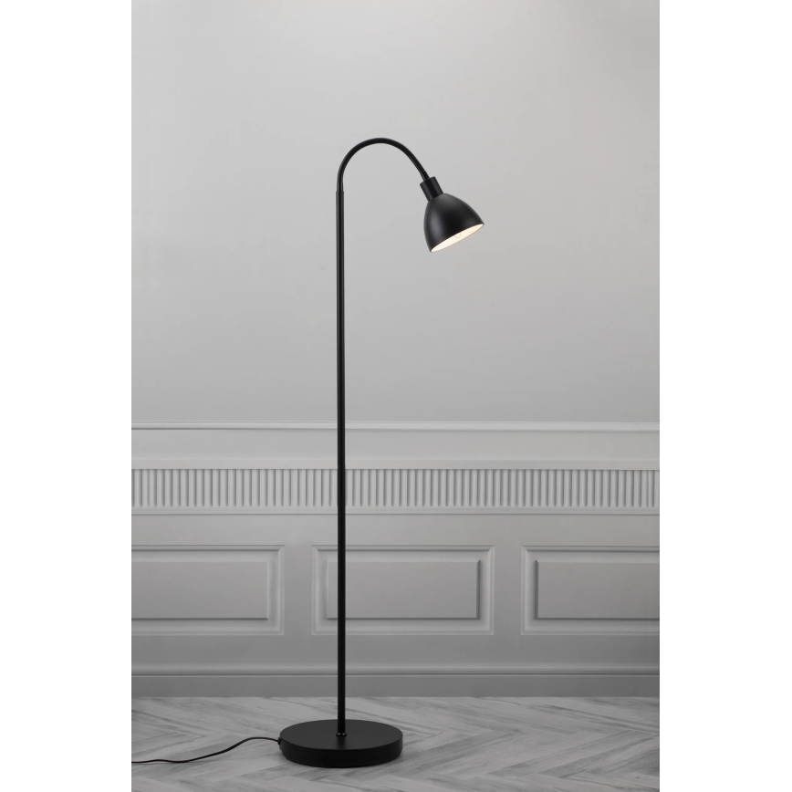 Nordlux - Lampada da terra RAY 1xE14/25W/230V nera 153,5 cm