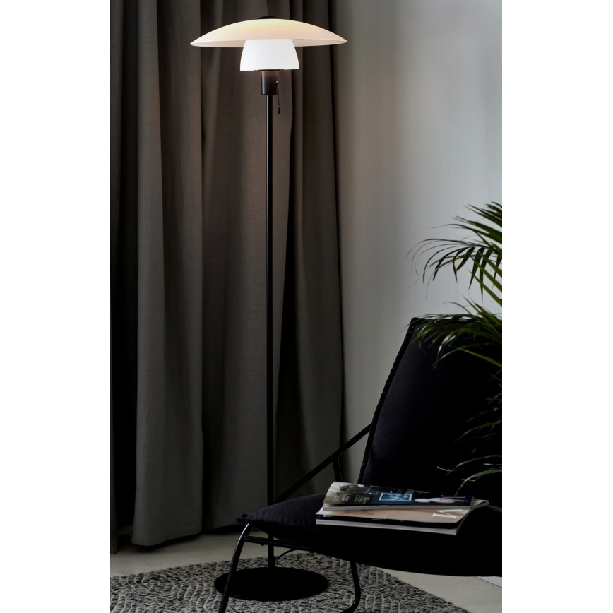 Nordlux - Lampada da terra VERONA 1xE27/40W/230V nera 150 cm