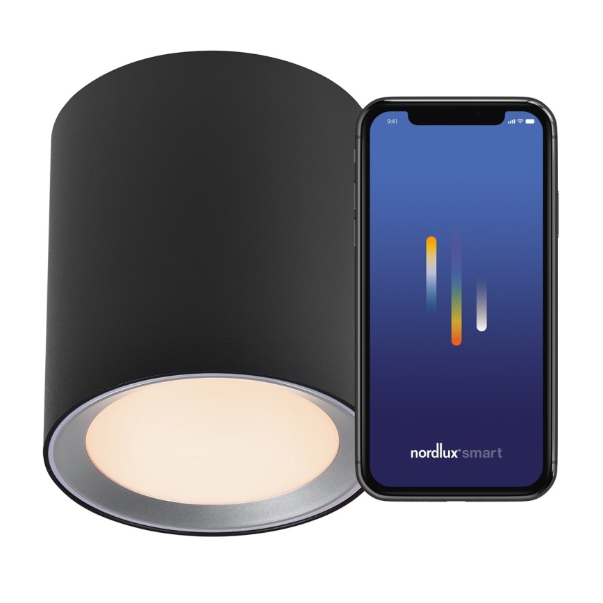 Nordlux - LED Dimmerabile bagno Luce Spot LANDON SMART LED/8W/230V 2700-6500K IP44 nero
