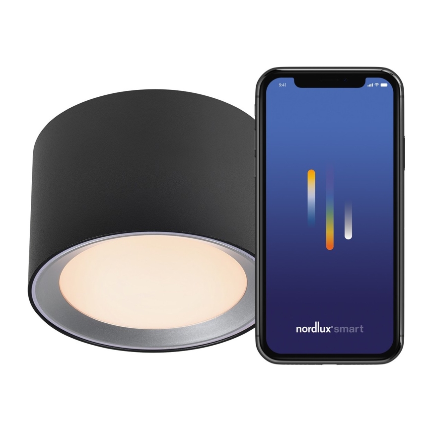 Nordlux - LED Dimmerabile bagno Luce Spot LANDON SMART LED/8W/230V 2700-6500K IP44 nero