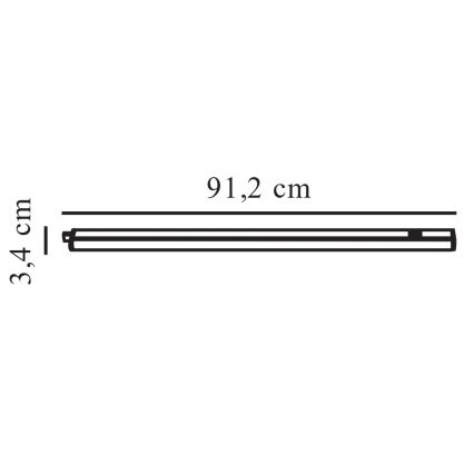 Nordlux - Lampada LED sottopensile LATONA LED/11W/230V 3000/4000K 91,2 cm