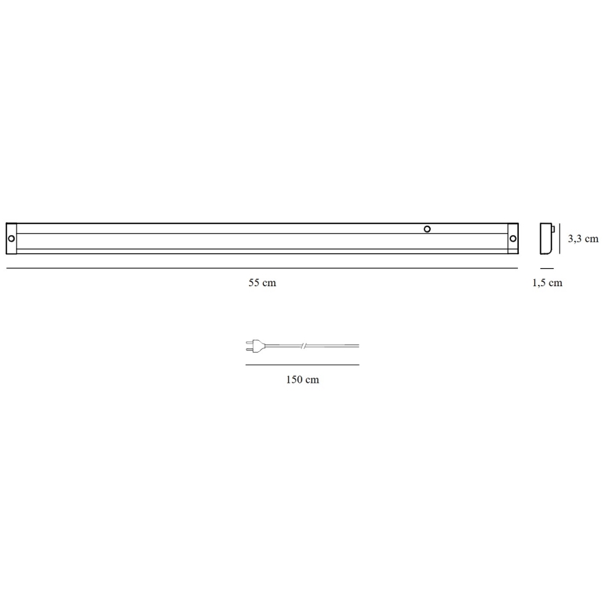 Nordlux - Lampada LED sottopensile PRESTON LED/8W/230V 3000/4000K 55 cm