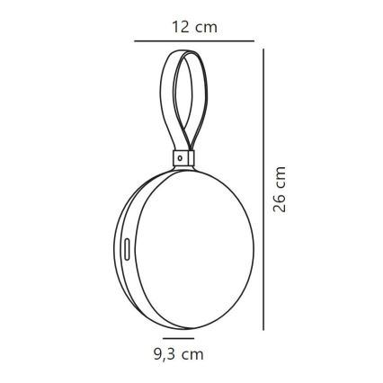 Nordlux - Lampada portatile da esterno dimmerabile BRING TO-GO LED/1W/3,7V IP54 1500 mAh verde