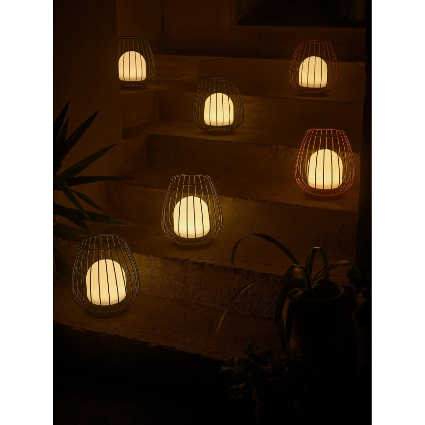 Nordlux - Lampada portatile dimmerabile da esterno JIM TO-GO LED/3W/3,7V IP54 5000 mAh rossa