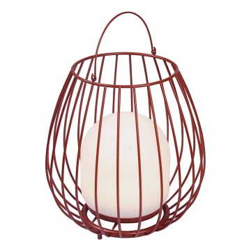 Nordlux - Lampada portatile dimmerabile da esterno JIM TO-GO LED/3W/3,7V IP54 5000 mAh rossa