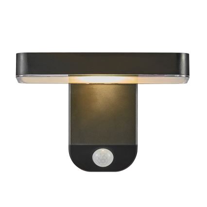 Nordlux - Lampada da parete solare LED con sensore RICA LED/5W/3,7V IP44 2200 mAh quadrata