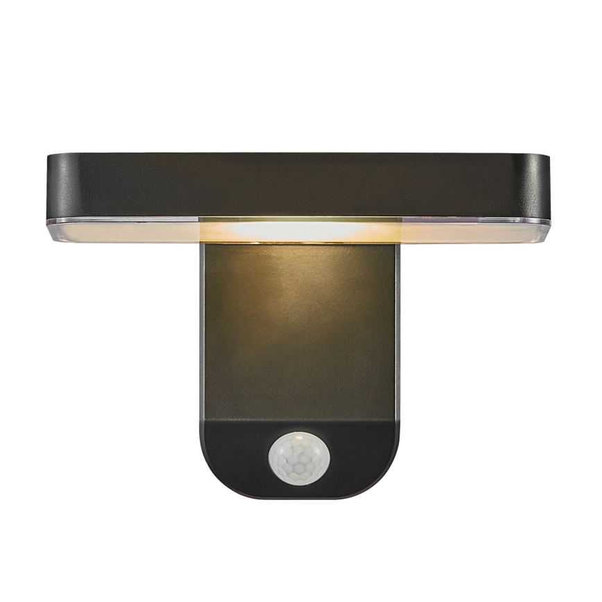 Nordlux - Lampada da parete solare LED con sensore RICA LED/5W/3,7V IP44 2200 mAh quadrata