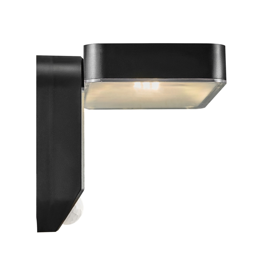 Nordlux - Lampada da parete solare LED con sensore RICA LED/5W/3,7V IP44 2200 mAh quadrata