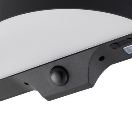 Nordlux - Lampada da parete solare LED con sensore MONAY LED/5W/5V 3000K IP44 2000 mAh nero