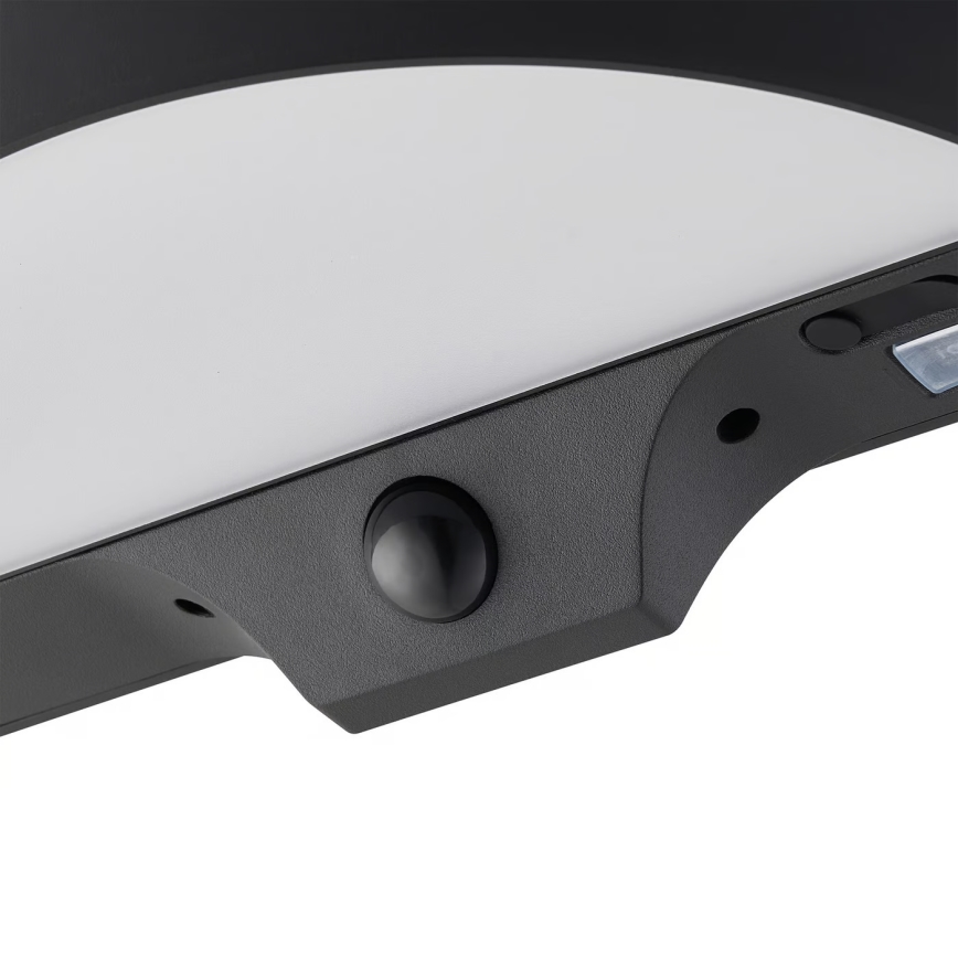 Nordlux - Lampada da parete solare LED con sensore MONAY LED/5W/5V 3000K IP44 2000 mAh nero