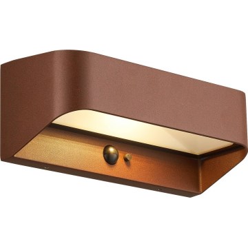 Nordlux - Lampada solare LED con sensore MARCELLIO LED/5W/5V IP54 2200 mAh marrone