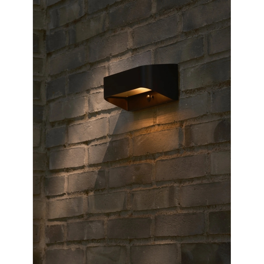 Nordlux - Lampada solare a LED con sensore MARCELLIO LED/5W/5V IP54 2200 mAh nera