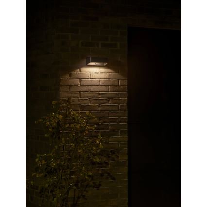 Nordlux - Lampada solare a LED con sensore MARCELLIO LED/5W/5V IP54 2200 mAh nera
