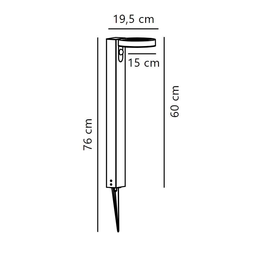 Nordlux - Lampada solare LED con sensore RICA LED/5W/3,7V 2200 mAh IP44
