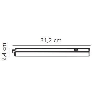 Nordlux - Lampada LED dimmerabile sottopensile LATONA LED/4W/230V 3000/4000K  31,2 cm