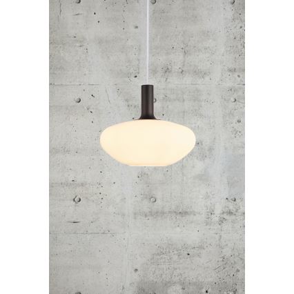 Nordlux - Lampadario a sospensione ALTON 1xE27/60W/230V bianco/nero/ottone