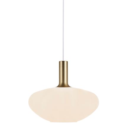Nordlux - Lampadario a sospensione ALTON 1xE27/60W/230V bianco/nero/ottone